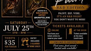R&B sip and paint